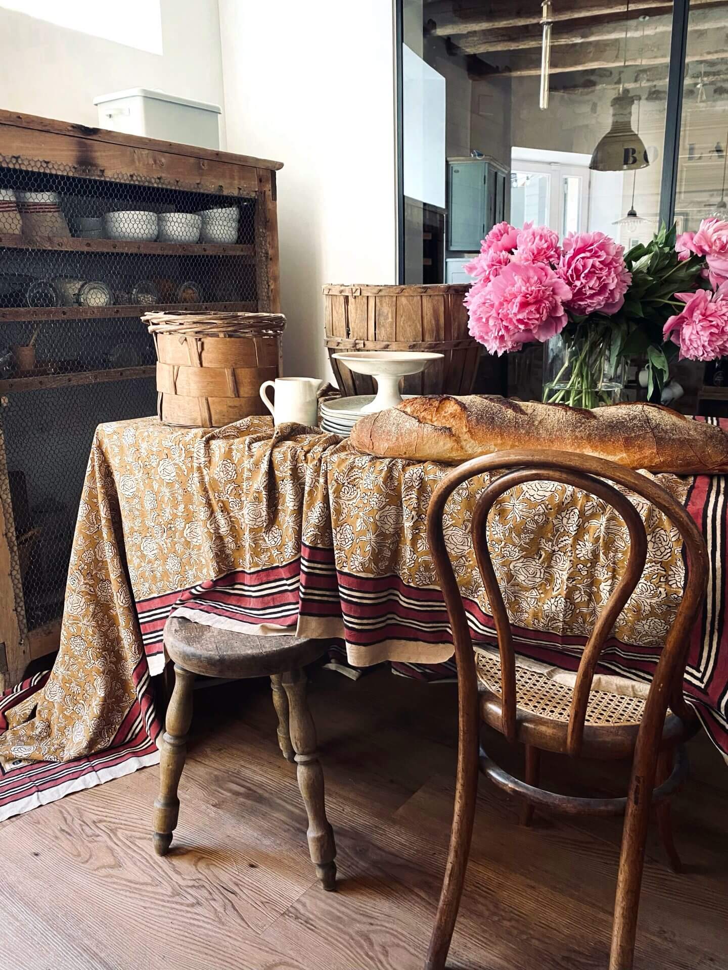 Botanical Single Plaid in Tragetasche
