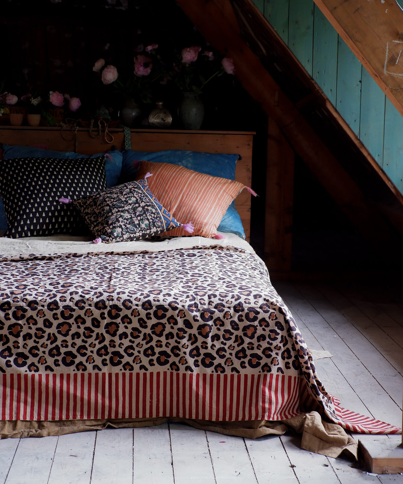 Leopard Double Plaidin Tragetasche