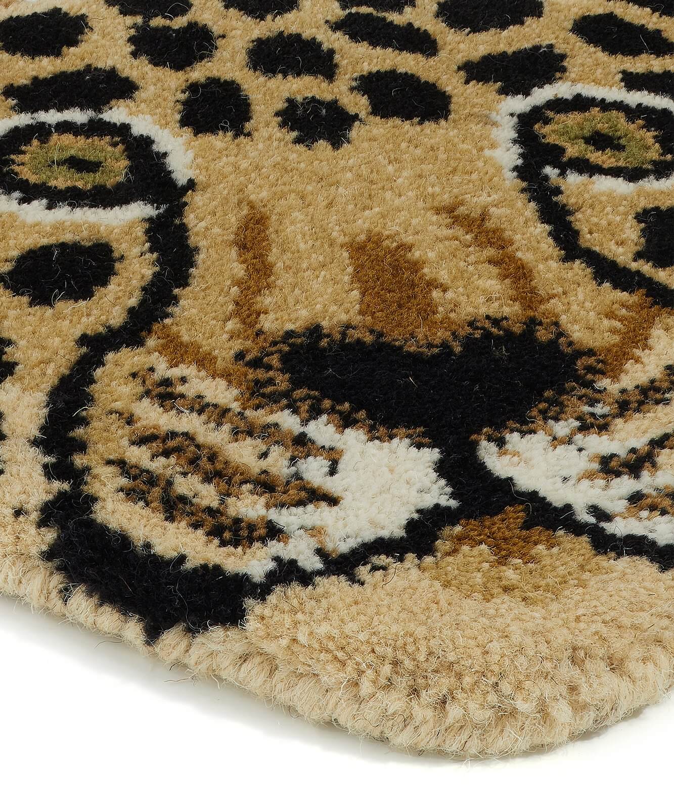 Loony Leopard Head Rug