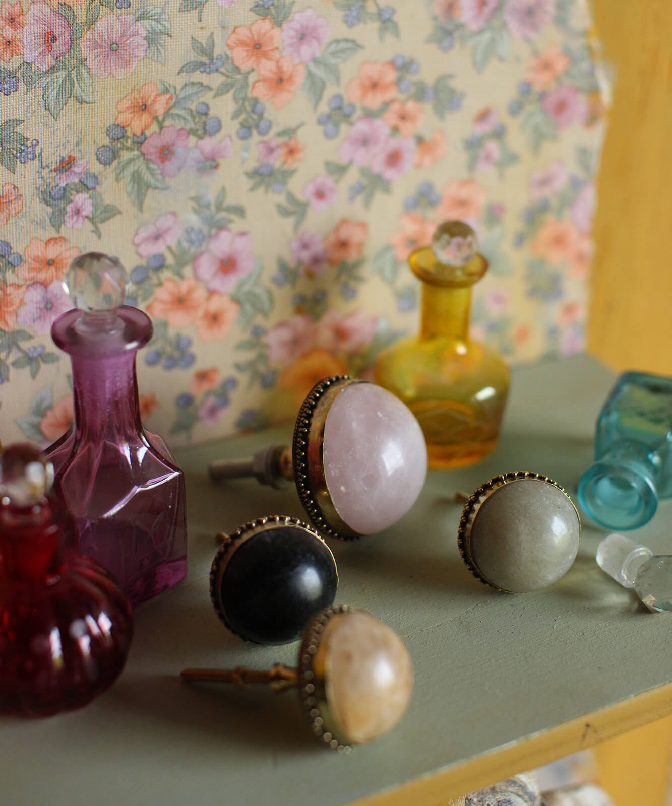 Moira Knob Rose Quartz XL