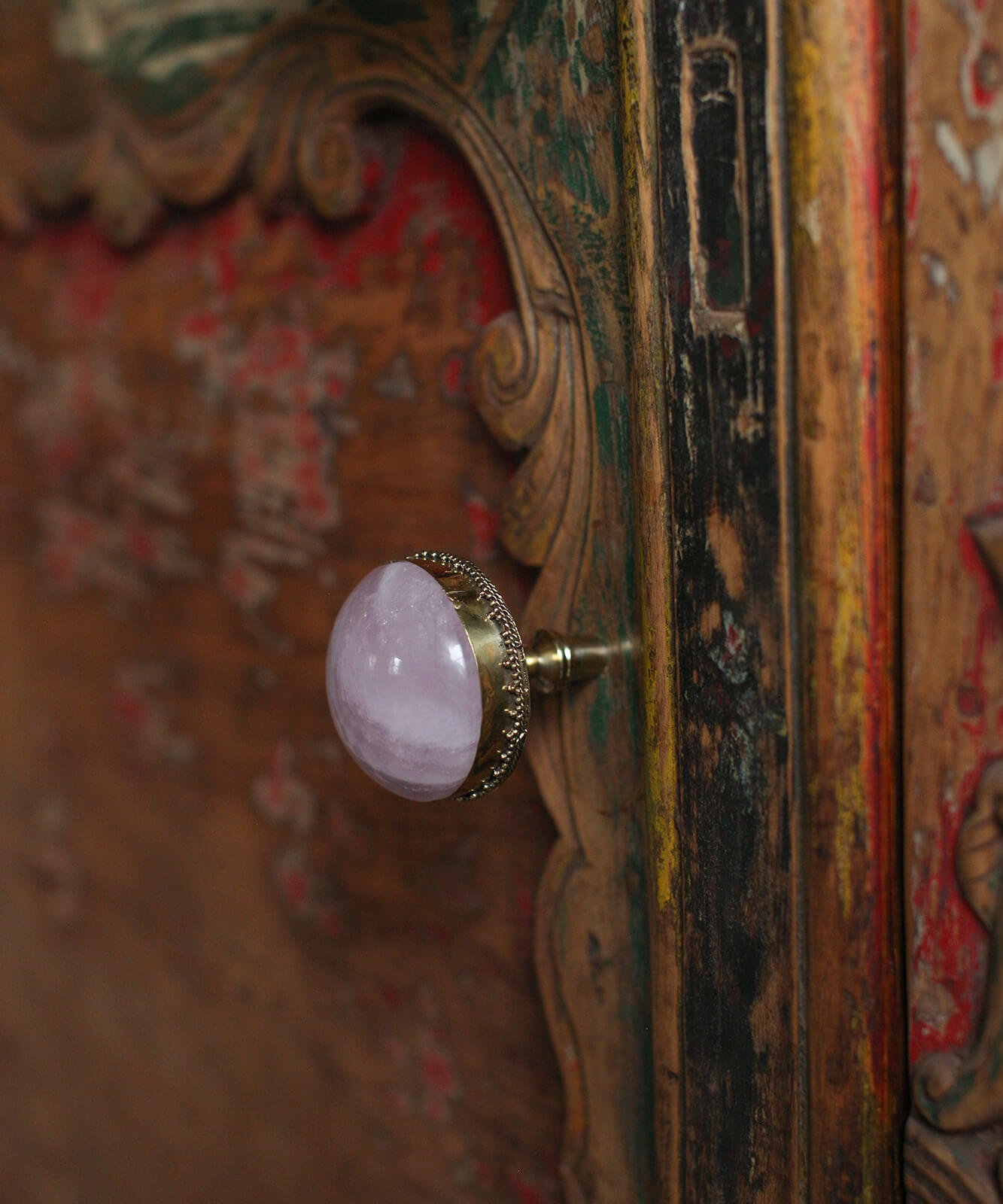 Moira Knob Rose Quartz XL