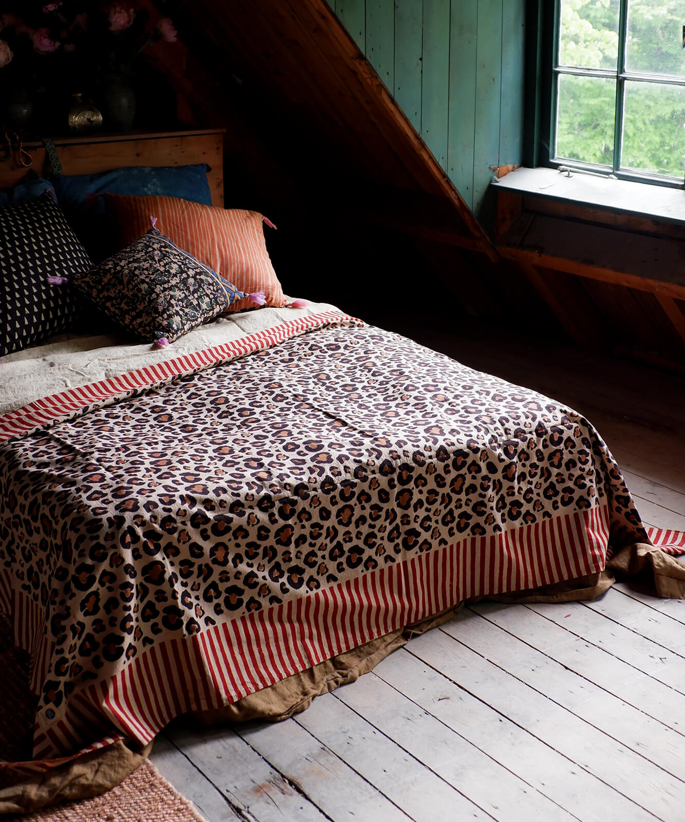 Leopard Double Plaidin Tragetasche