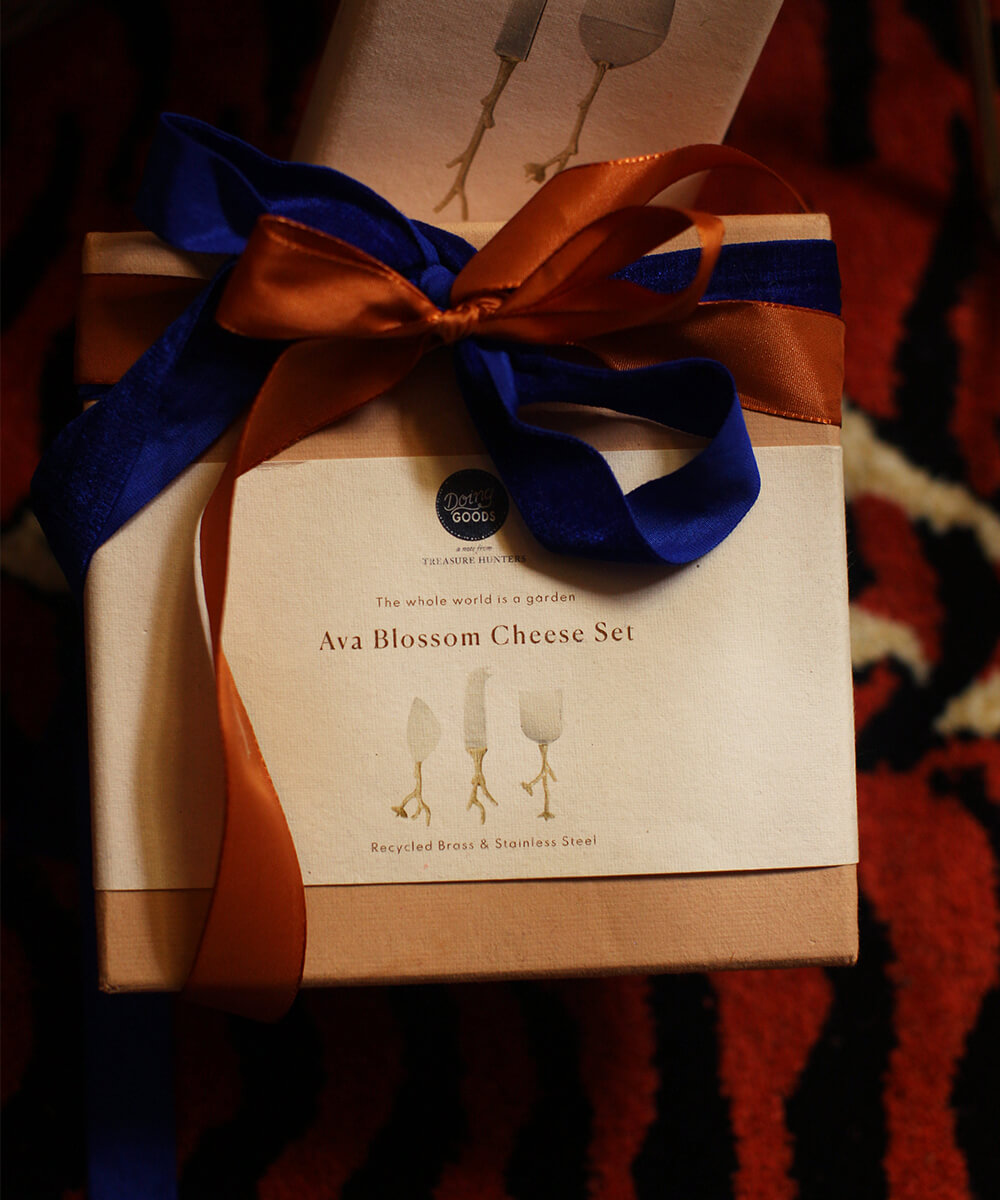 Ava Blüten Käse-Set (im Geschenkbox)