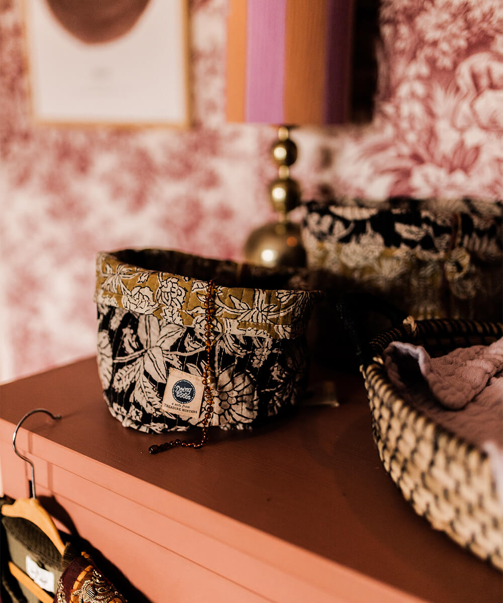 Botanical Fabric Basket Set