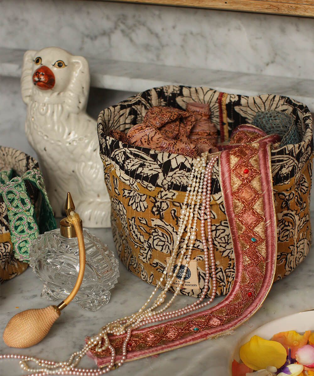 Botanical Fabric Basket Set