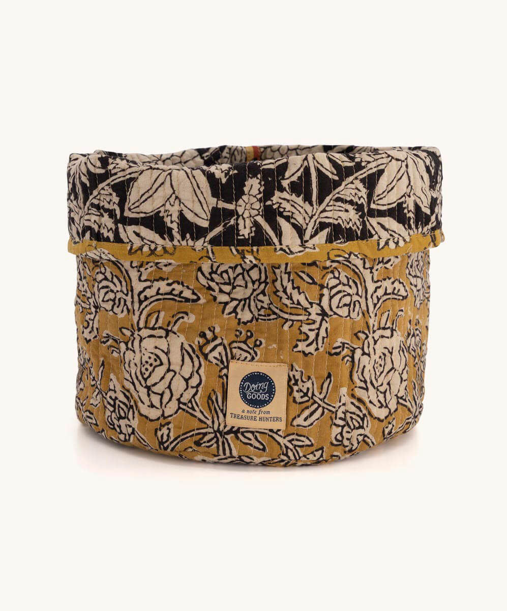 Botanical Fabric Basket Set