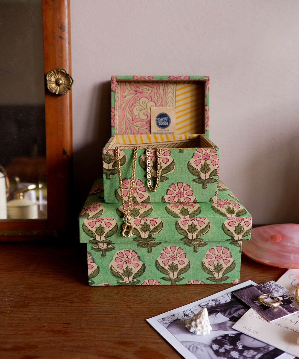 Emma Fabric Box Square Set