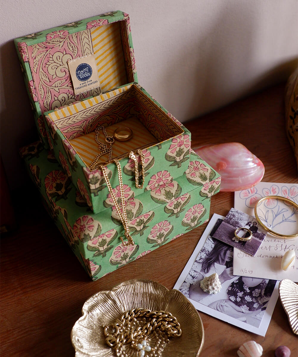 Emma Fabric Box Square Set