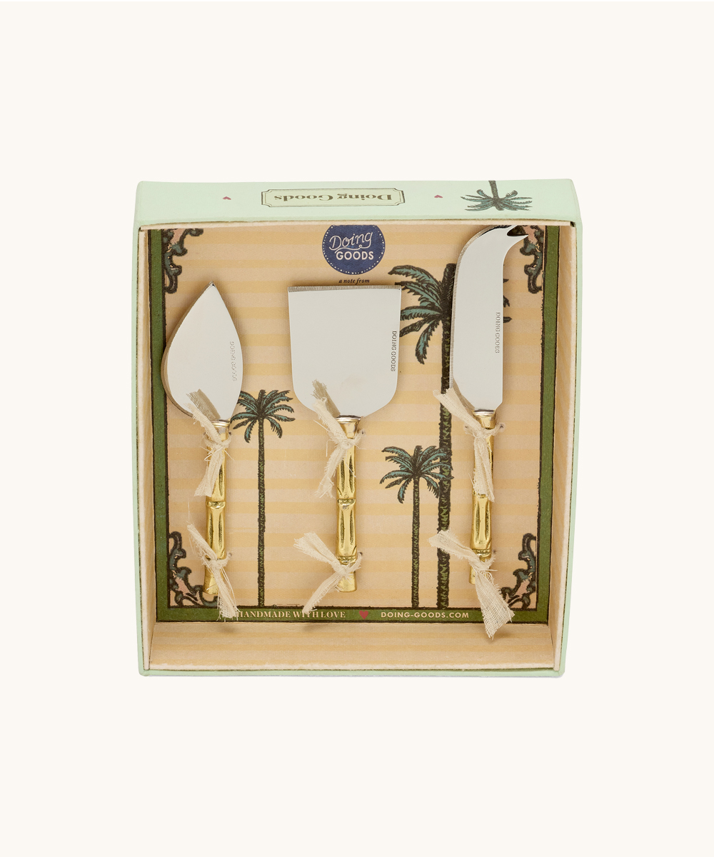 Bodhi Bambus Käseset (in Geschenkbox)