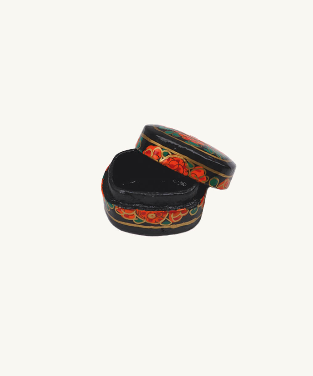 Paper Mache Box Small Black 1