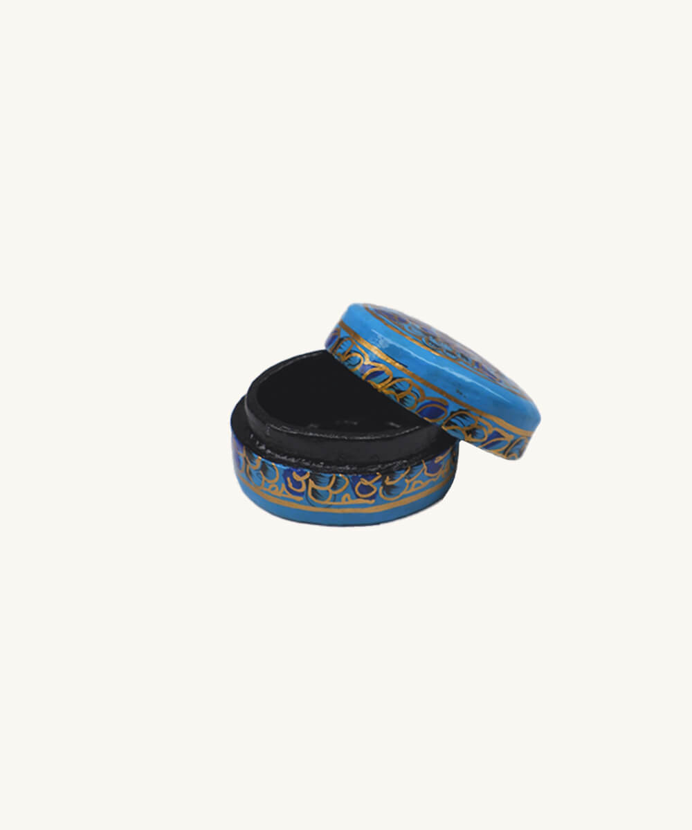 Paper Mache Box Small Blue 2