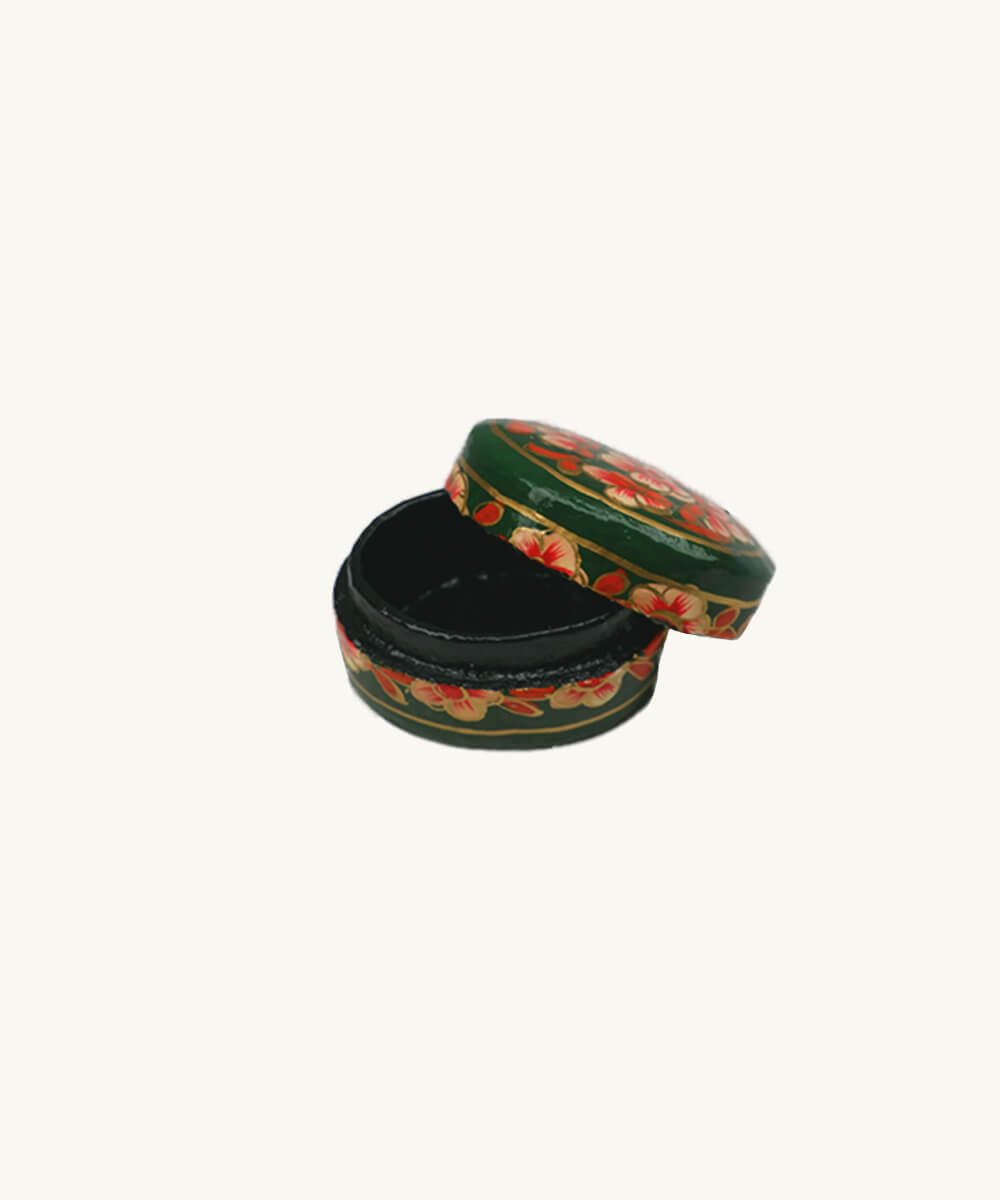 Paper Mache Box Small Green 2