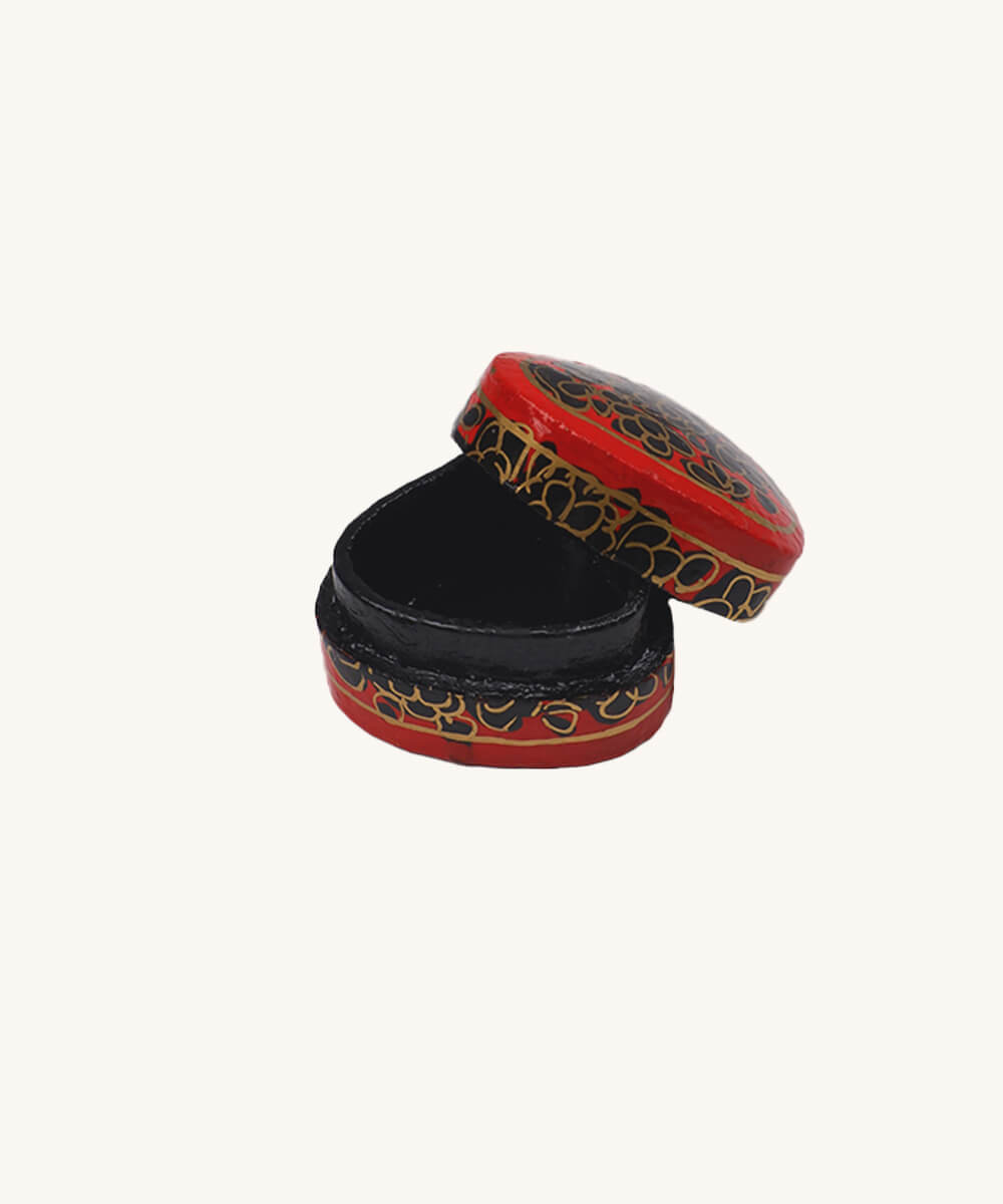 Paper Mache Box Small Red 3