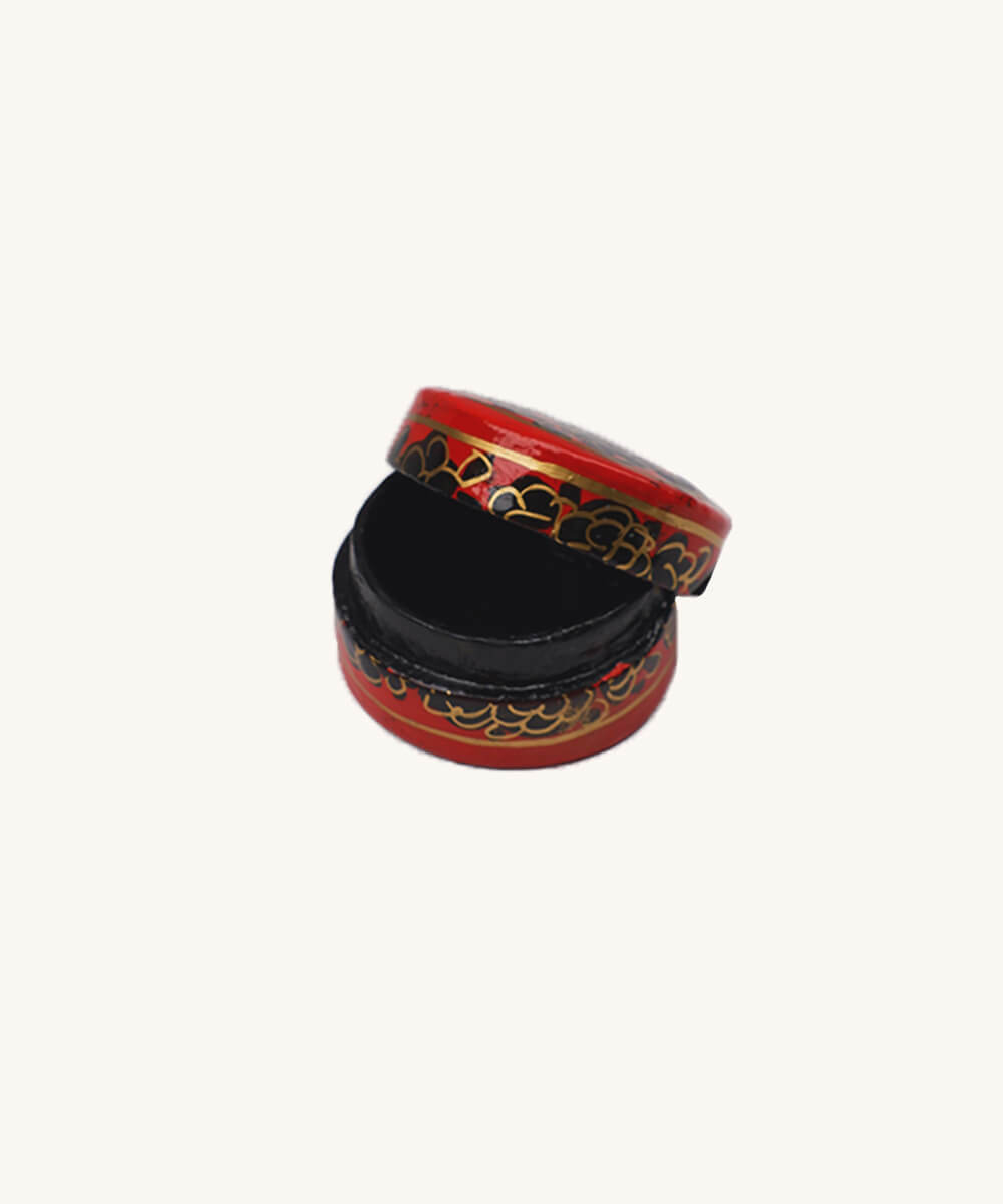 Paper Mache Box Small Red 4